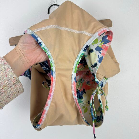 Cacique | Floral Ultra High Waist Full Coverage Brief Swim Bikini Bottoms - Picture 4 of 8